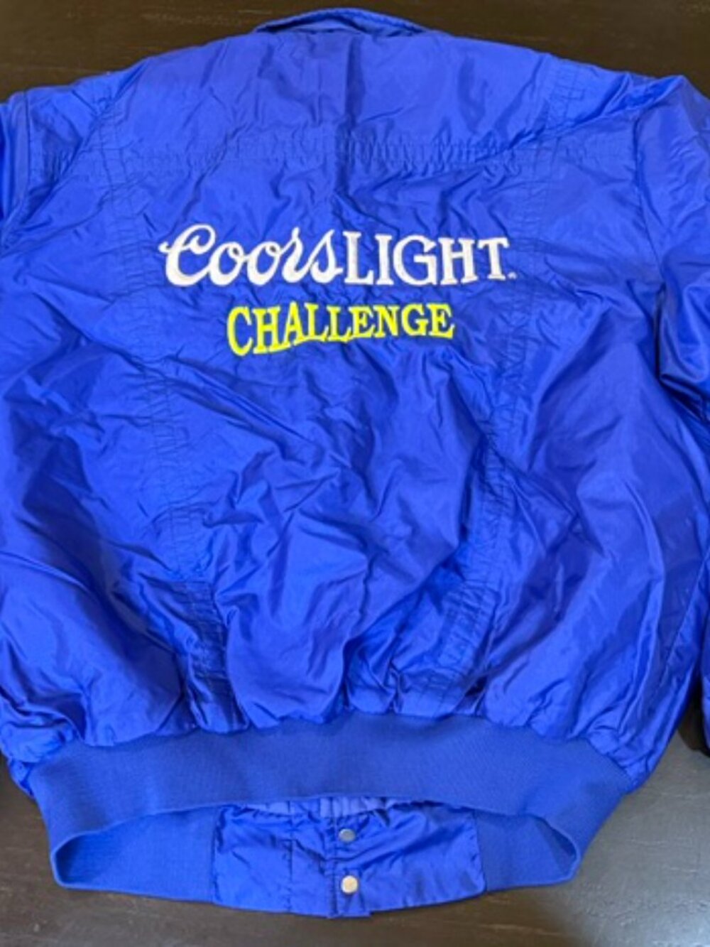 Vintage Coors Light Challenge K-Brand USA Blue Jacket Men's XL